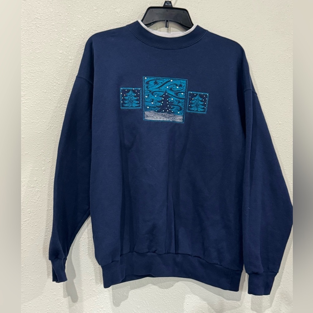 Classic Navy Crewneck Sweater